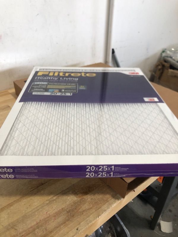 Photo 1 of 3M Filtrete Healthy Living 1550 MPR 4-Inch Ultra Allergen Reduction Slim-Fit Filters 20*25
