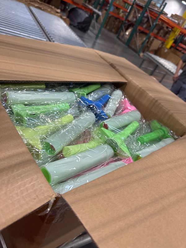 Photo 1 of 150 Pcs Light up Swords Bulk Expandable LED Light up Sabers Set Flashing Saber Sword Glow in Dark Light up Saber for Cosplay Halloween Birthday Warriors and...