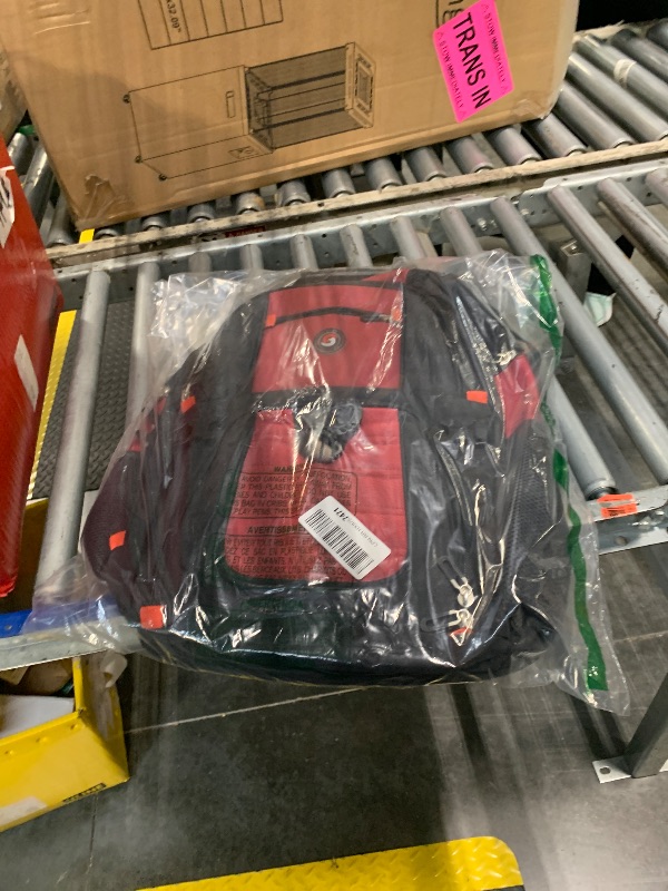 Photo 1 of SHRRADOO Extra Large 50L Travel Laptop Backpack with USB Charging Port, College High School Backpack Airline Approved Business Work Bag Fit 17 Inch Laptops for Men Women,Red