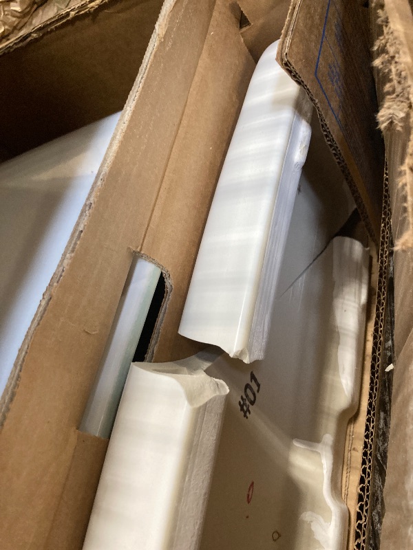 Photo 1 of ***Tank lid broken, shown in last photo*** TOTO Drake 1.6 GPF Toilet Tank with WASHLET+ Auto Flush Compatibility, Cotton White - ST776SA#01