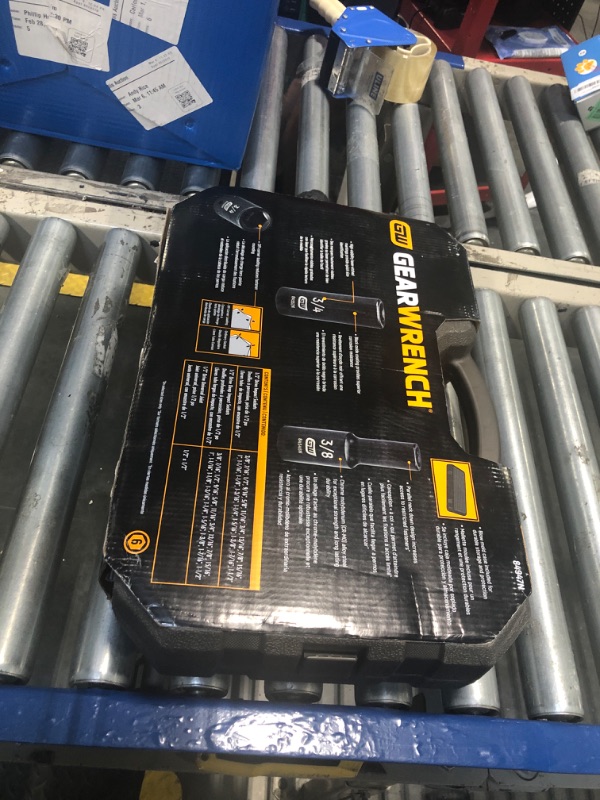 Photo 1 of GEARWRENCH 39 Pc. 1/2" Drive 6 Pt. Impact Socket Set, Standard & Deep, SAE - 84947N, Black        