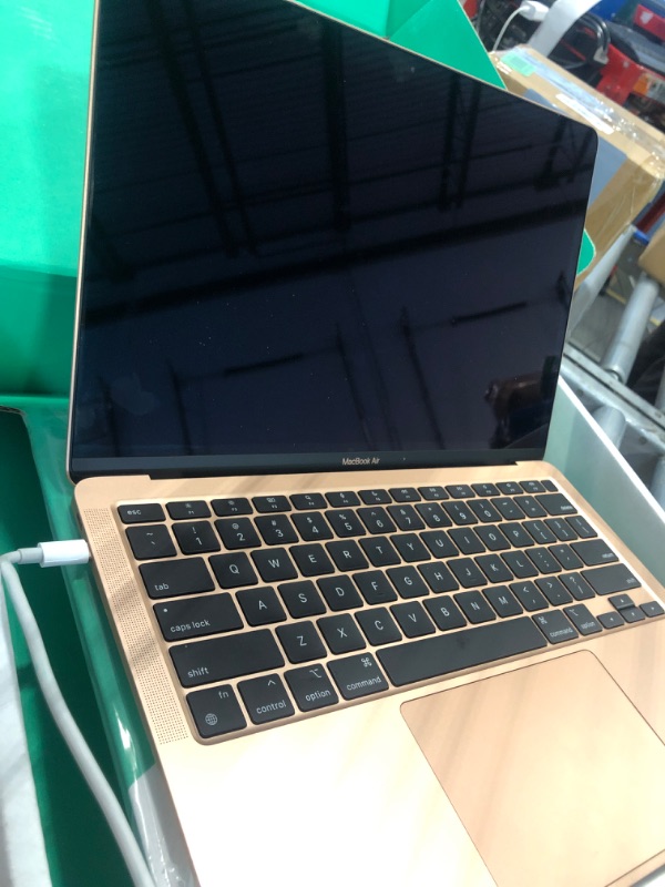 Photo 1 of 2020 Apple MacBook Air with Apple M1 Chip (13-inch, 8GB RAM, 256GB SSD Storage) (QWERTY English) Gold (Renewed Premium)