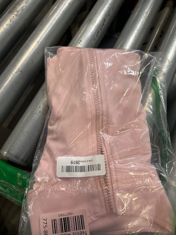 Photo 1 of Tanming Women's Full Zip Seamless Workout Jacket Running Yoga Slim Fit Track Jacket (Pink-XS)