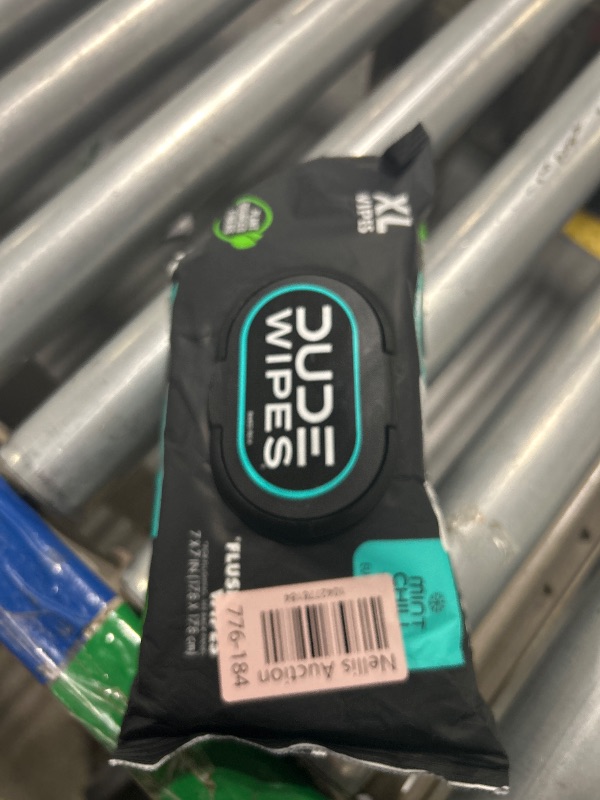 Photo 1 of ** only one***DUDE Wipes - Flushable Wipes - 6 Pack, 288 Wipes - Mint Chill Extra-Large Adult Wet Wipes - Vitamin-E, Aloe, Eucalyptus & Tea Tree Oils - Septic and Sewer Safe