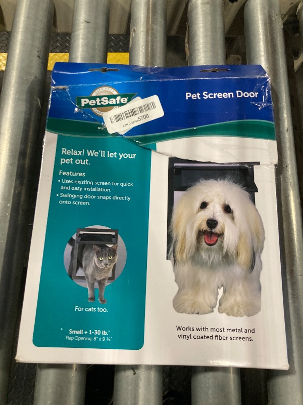 Photo 1 of ***DAMAGE TO THE BOX***PetSafe Cat Door for Screen Door - Size Small – for Small Dogs and Cats up to 30 lb – Use in Screen Doors – Window Screens and Porch Screens