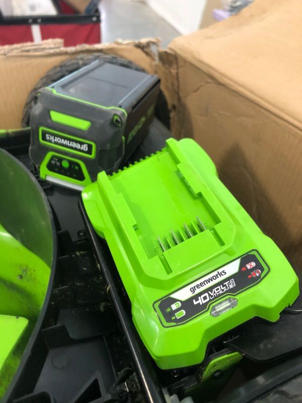 Photo 1 of Greenworks 40V 21" Brushless Cordless (Self-Propelled) Lawn Mower (LED Headlight + Aluminum Handles), 5.0Ah Battery and Charger Included (75+ Compatible Tools)
