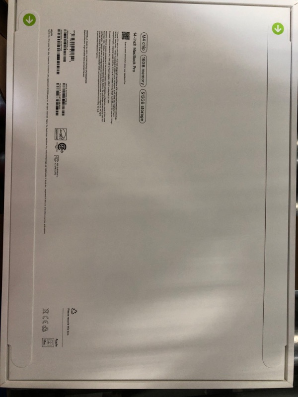 Photo 1 of ***NEW FROM THE FACTORY, BUT IT WAS OPENED FOR TESTING***Apple 2024 MacBook Pro Laptop with M4 chip with 10?core CPU and 10?core GPU: Built for Apple Intelligence, 14.2-inch Liquid Retina XDR Display, 16GB Unified Memory, 512GB SSD Storage; Silver