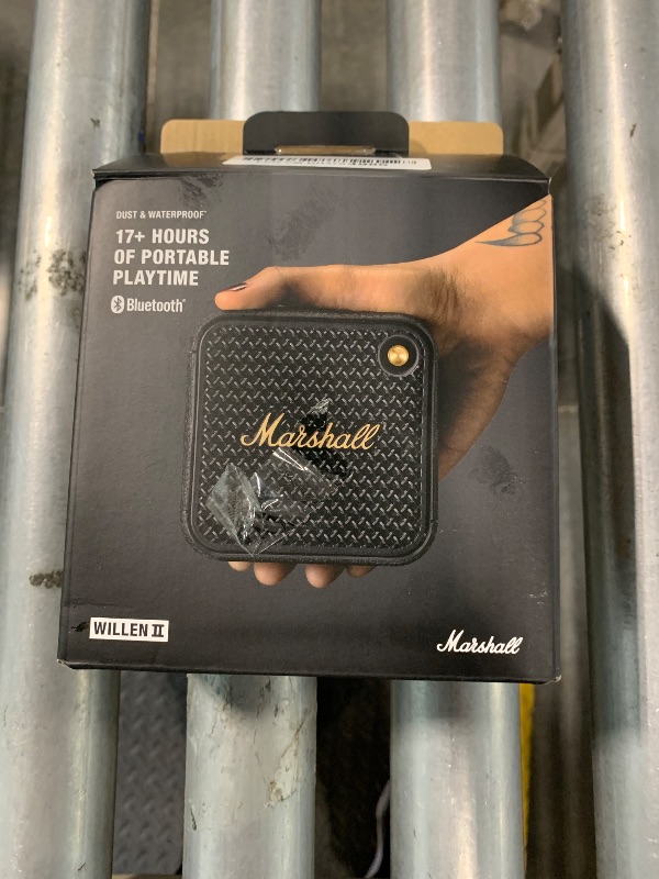 Photo 1 of Marshall Willen II Bluetooth Portable Speaker - Black & Brass