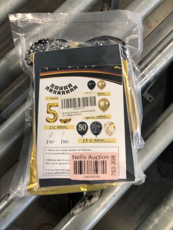 Photo 1 of 40th Birthday Decorations for Men Women, Black and Gold 40th Birthday Balloons Party Decorations with 40th Happy Birthday Banner?Black and Gold Balloons Black Gold Decor for 40th Birthday Party