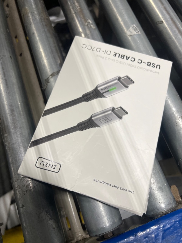 Photo 1 of INIU USB C to USB C Cable, 240W Fast Charging [6.6ft, 2-Pack] Type C Charger Cord, Braided USBC Phone Charger Cable for iPhone 16 15 Pro Samsung S24 S23 Laptops MacBook iPad Switch Steam Deck etc.