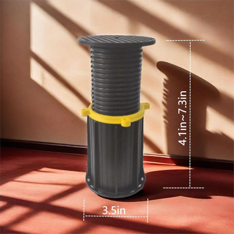 Photo 1 of Adjustable Bed Frame Legs-Durable Bed Frame Support Legs,Holds Up to 15 Adults,No-Screw Assembly for Everyone Especially Elderly&Kids,2-Pack Bed Slats Legs           
 