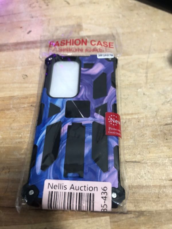 Photo 1 of Ailiber for Samsung Galaxy S24 Ultra 5G Case with Screen Protector, for Magnetic Car Mount, Kickstand Holder, Shockproof Full Body Protective, Heavy Duty Phone Cover for Galaxy S24 Ultra-Purple Blue