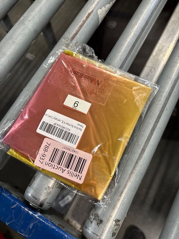 Photo 1 of Rainbow Gradient Number 6 Balloon, 40 Inch Big Large Foil Number Balloons, Jumbo Mylar Number 6 Balloons for 6 Year Old Birthday Party Decorations Supplies Anniversary Celebration