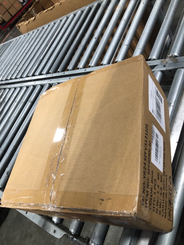 Photo 1 of Gitrah Blue Vanity Chair for Makeup Room Vanity Stool for Makeup Room Round Velvet Tufted Makeup Chair Vanity Stools for Bathroom Height Adjustable 360 Swivel