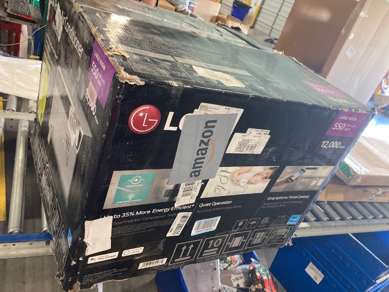 LG 12,000 BTU Dual Inverter Smart Window Air Conditioner, 115V Cools