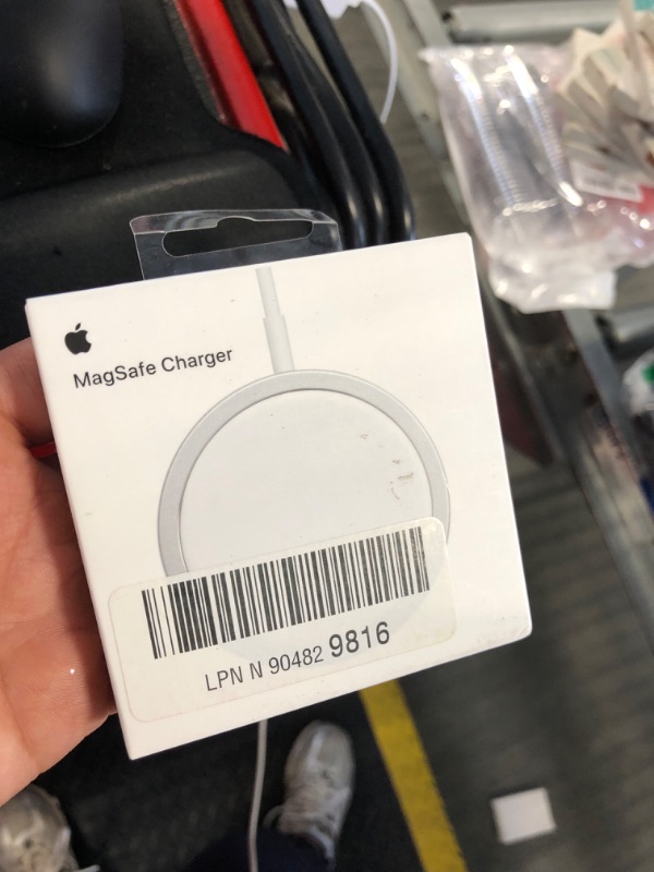 Photo 1 of Apple MagSafe Charger - Wireless Charger with Fast Charging Capability, Compatible with iPhone and AirPods