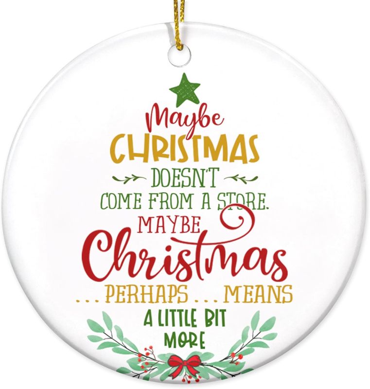 Photo 1 of 2024 Christmas Ornaments Gifts for Women - Gifts for Women Mom Grandma Nana Sisters Inspirational Motivational - Christmas Tree Decoration Ceramic Ornament