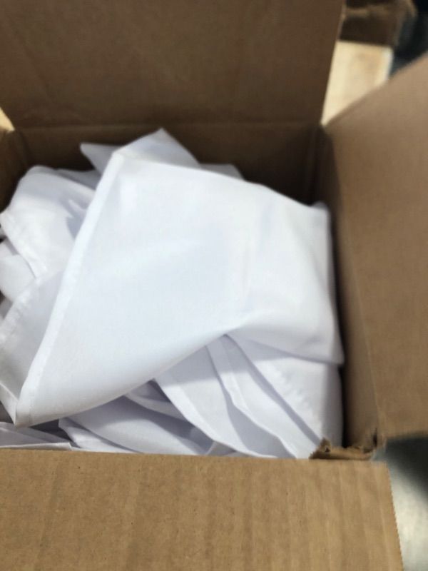 Photo 1 of 8 Packs White Table Cloth Rectangle 60x102 Inch Rectangular Table Cloths for 6 Foot Rectangle Tables, Wrinkle Resistant Polyester Fabric Tablecloth Washable Table Covers for Wedding Party