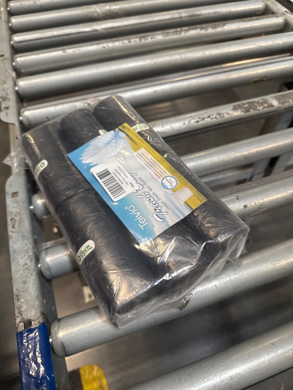 Photo 1 of 6 Gallon 330 Counts Strong Trash Bags Garbage Bags by Teivio, Bathroom Trash Can Bin Liners, Small Plastic Bags for home office kitchen, Black