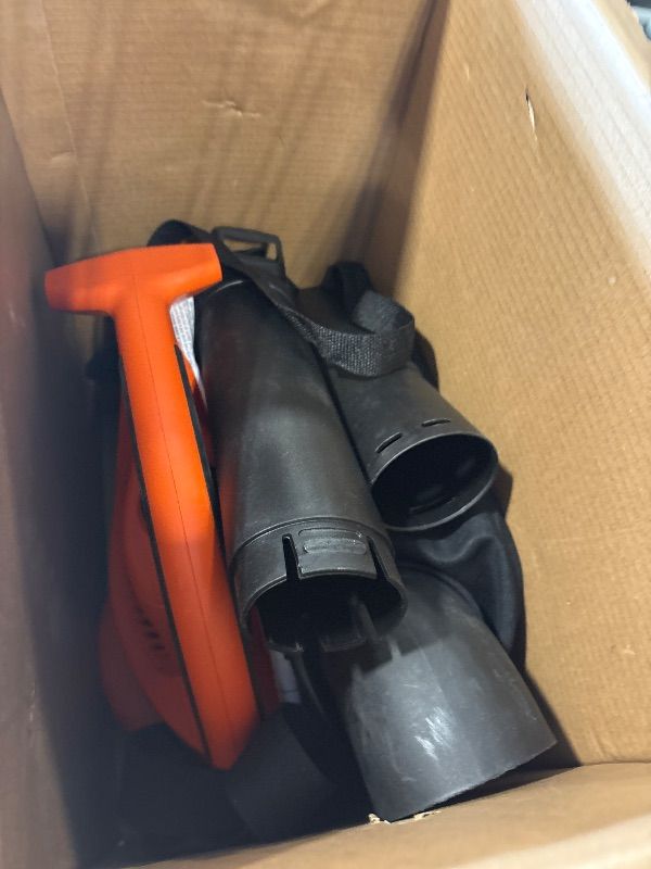 Photo 1 of BLACK+DECKER Leaf Blower, Vacuum and Mulcher 3-in-1, 12 Amp, 250 MPH, 400 CFM (BV6000)     