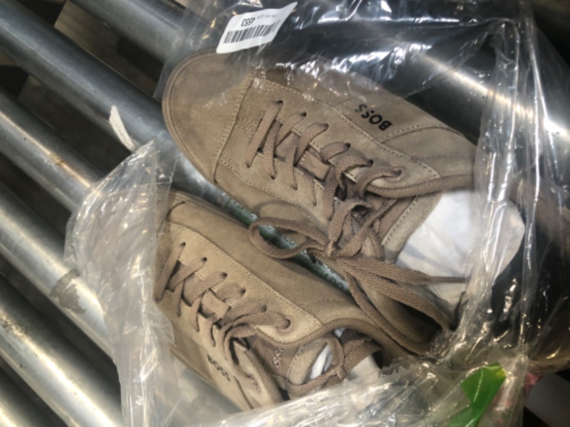 Photo 1 of ** SAME BRAND, NOT SAME COLOR! BROWN***
BOSS Soft Leather Block Logo Low Top Sneaker,, 9