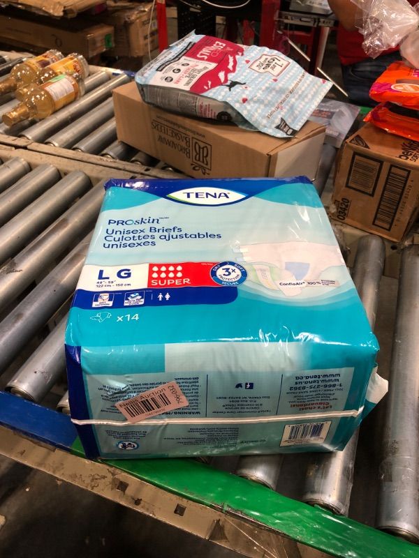 Photo 1 of ** DAMAGED PACKAGE**
TENA ProSkin Unisex Incontinence Adult Diapers, Maximum Absorbency, Large, 14 ct