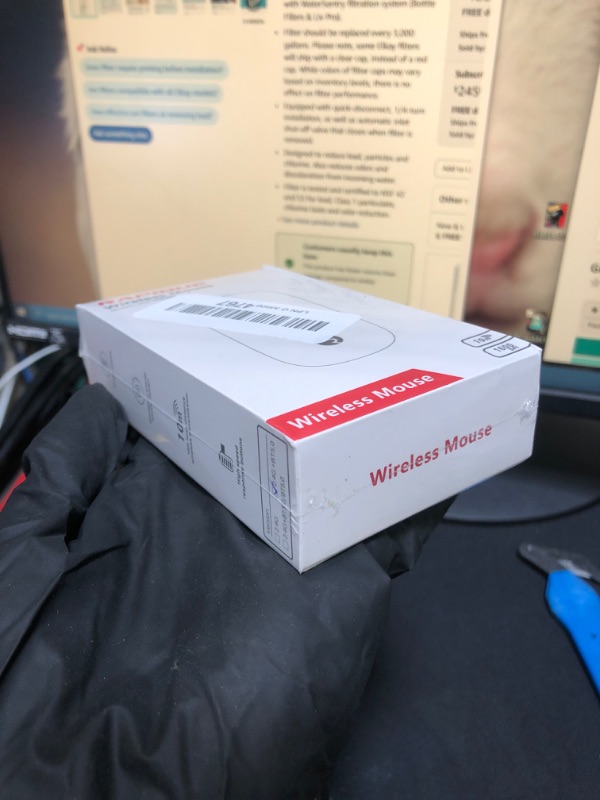Photo 1 of ** SEALED**
RAPIQUE Bluetooth Wireless Mouse - (BT5.1+USB) Slim Dual Mode Computer Mice with Quiet Click, Low Power, and 1600 DPI, Portable Mouse for MacBook, Laptop, iPad Pro/Air, Surface Pro (Black)