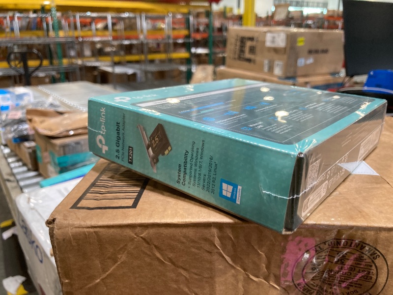 Photo 1 of ** SEALED**
TP-Link 2.5GB PCIe Network Card (TX201) – PCIe to 2.5 Gigabit Ethernet Network Adapter, Supports Windows 11/10/8.1/8/7, Win Server 2022/2019/2016, Linux