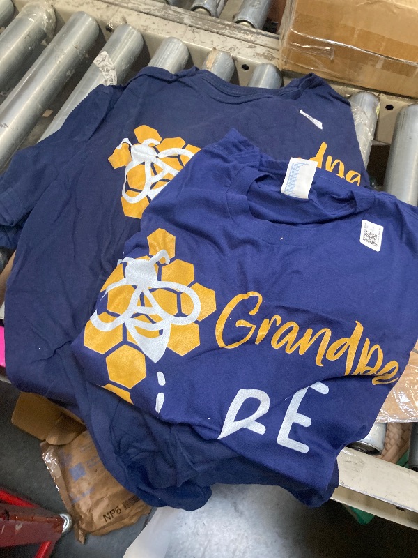 Photo 1 of ** PACK OF 2. SAME COLOR DIFFERENT SIZES- XL AND LARGE**
Grammy Of The Bee 1st Birthday Outfit First bee day family T-Shirt