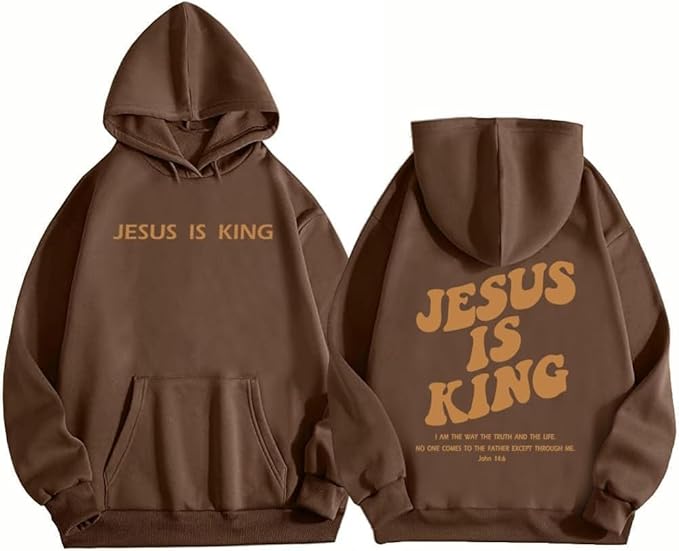 Photo 1 of ** LATTE BROWN*
ASTANFY Christian Sweatshirt Women Jesus Loves You Sweatshirt Jesus Is King Hoodie Jesus Faith Shirts Religious God Pullover LARGE