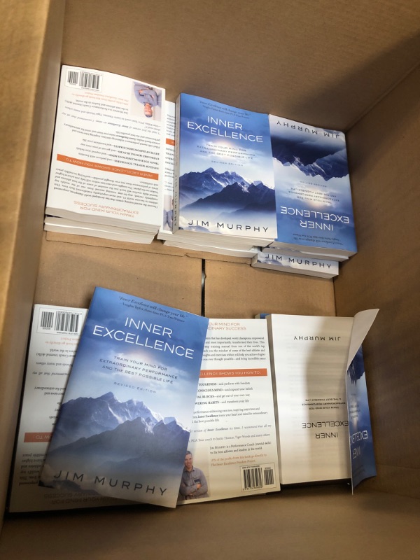 Photo 1 of **box of 19, 17.97 retail price**
 INNER EXCELLENCE: Train Your Mind for Extraordinary Performance and the Best Possible life Paperback – May 1, 2020
