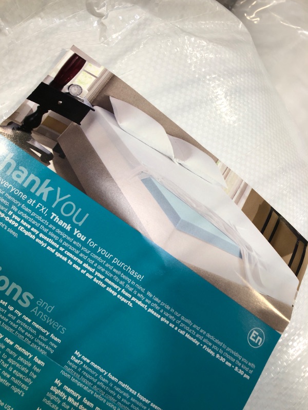 Photo 1 of ****similar**** Sleep Innovations Cooling Comfort Gel Memory Foam Dual Layer Mattress Topper, 4 Inch, Queen Size, Pillow Top Cover