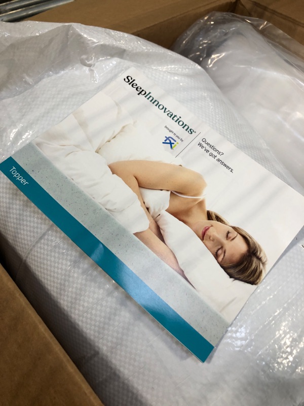 Photo 1 of ****similar**** Sleep Innovations Cooling Comfort Gel Memory Foam Dual Layer Mattress Topper, 4 Inch, Queen Size, Pillow Top Cover