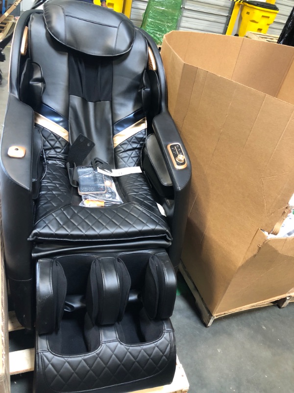 Photo 1 of Culanta Massage Chair Full Body, Zero Gravity SL-Track Shiatsu Massage Recliner Chair with Body Scan, Airbags, Foot Rollers, Deep Yoga Stretch, Heating (U1-Black),