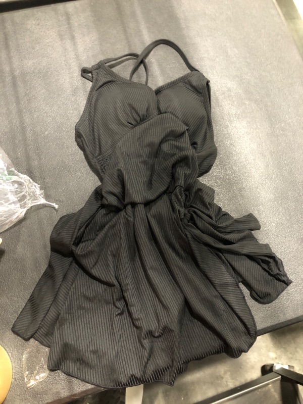 Photo 1 of * SIMILAR *Blooming Jelly Womens One Piece Bathing Suit Tummy Control Slimming Swimsuits Modest Ruched 2025 Swim Dress (M, Black)