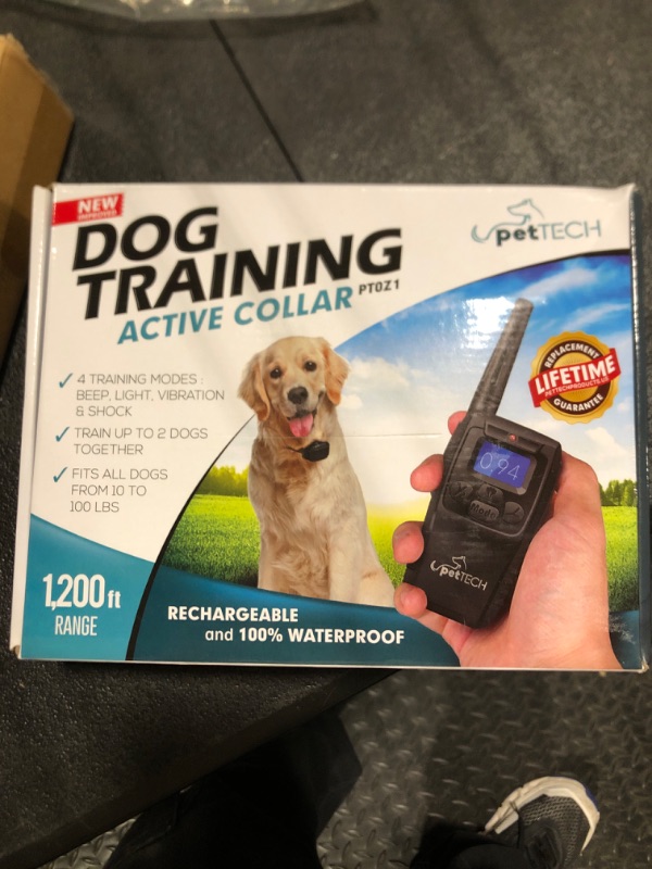 Photo 1 of *similar* Dog Shock Collar with Remote Control - Rechargeable Dog Training Collar, IPX7 Waterproof E Collar for Dogs with 4 Safe Modes Flashlight Beep Vibration Shock Ideal for All Dog Sizes (8-150lbs)