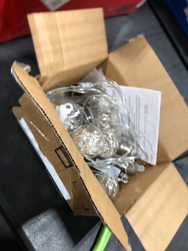 Photo 1 of *similar* Plug in LED String Lights, 16ft/5m 50 LED Bulb Warm White Globe Fairy Lights for Holiday/Christmas/Wedding/Party Indoor Outdoor Decoration