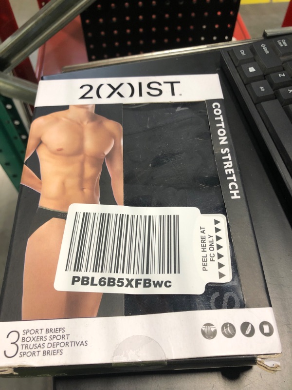 Photo 1 of 2(X)IST Men's Cotton Stretch Sport Brief 3-Pack Small