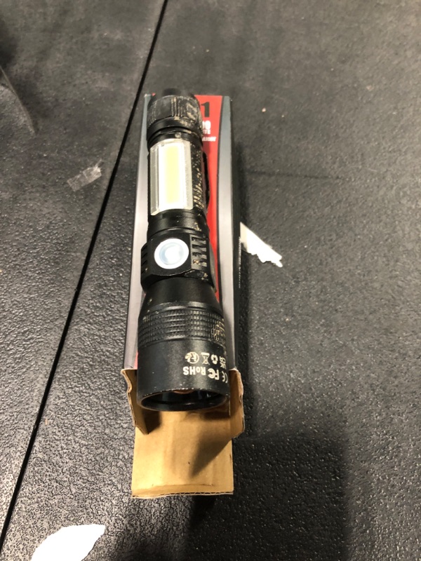 Photo 1 of 
Camping Flash-Light High Brightness LED Flash-Light USB Charging Torchlight 7 Modes for Emergency and Outdoor Use, Camping Accessories Black