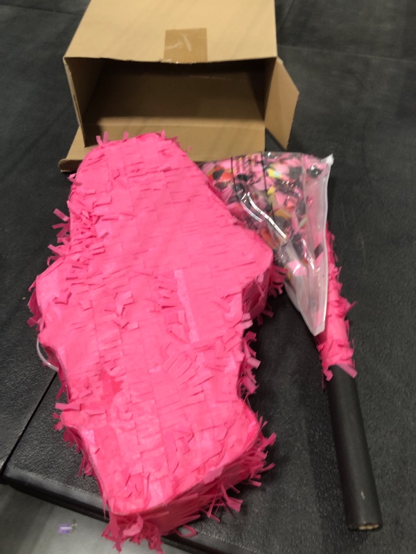 Photo 1 of 
Convertible Car Piñata Set 15 Inch Pink Cute princess Piñata with Stick and Blindfold for Birthday Party Games Carnival Supplies