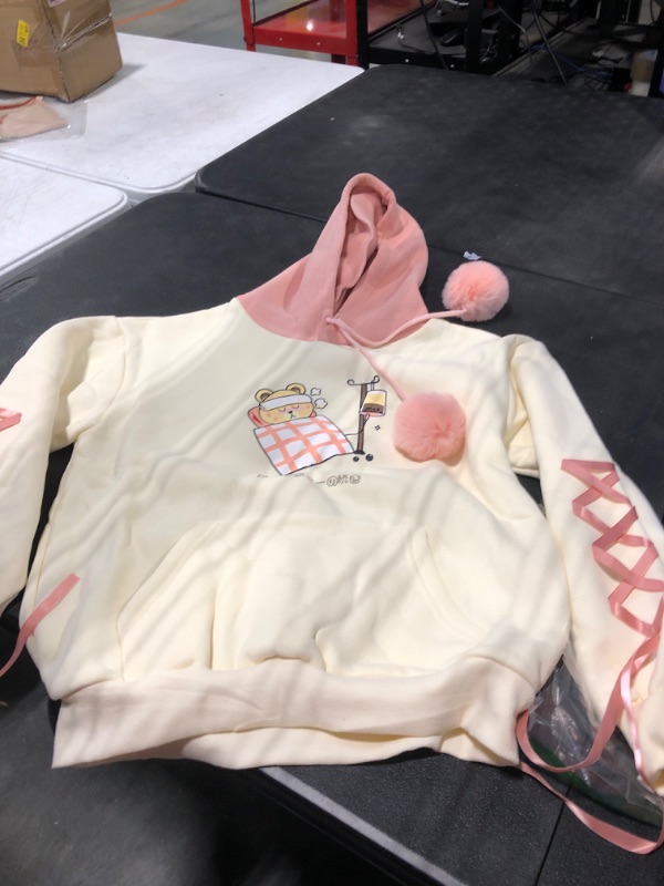 Photo 1 of 
FANCYKIDS Dinosaur Bunny Rabbit Bear Cat Ears Hoodie For Teens Teenagers Oversize Top Sweatshirt Jumper Shirt