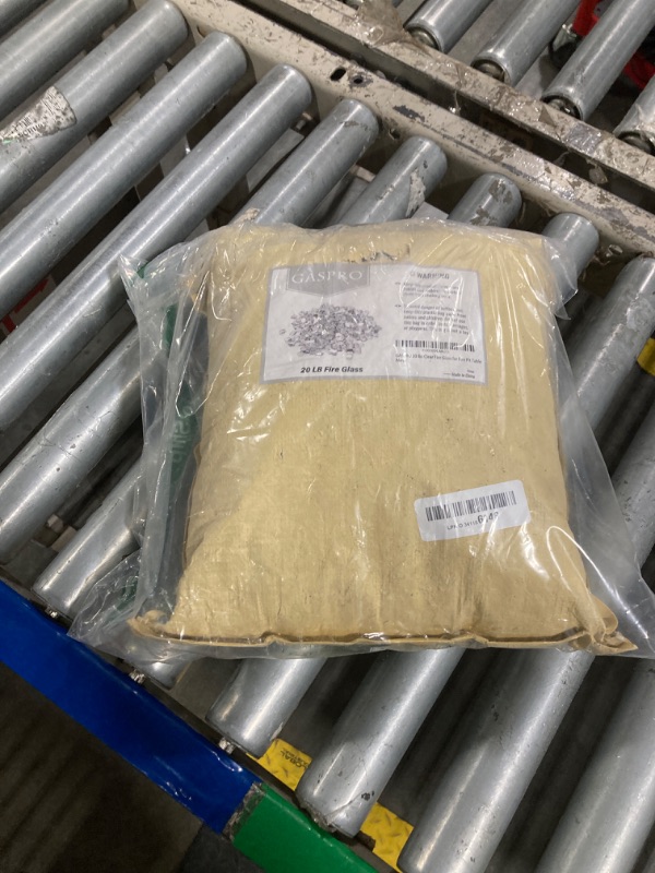 Photo 1 of GASPRO 20 lbs Clear Fire Glass for Fire Pit Table, Reflective Gas Fireplace Glass Rocks, Gorgeous, 1/2 Inch