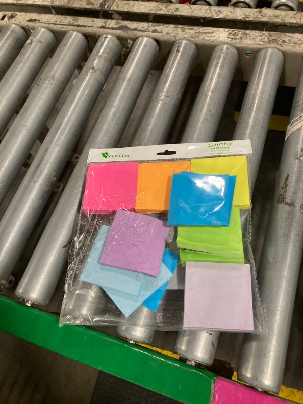 Photo 1 of (18 Pads) Sticky Notes 3x3 inch, Self-Stick Pads Bright Colors Sticky Note, Recyclable, Easy to Post for Home, Office, Notebook