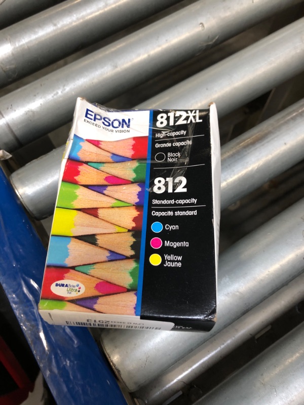 Photo 1 of EPSON 812 DURABrite Ultra Ink High Capacity Black & Standard Color Cartridge Combo Pack (T812XL-BCS) Works with WorkForce Pro WF-7310, WF-7820, WF-7840, WorkForce EC-C7000