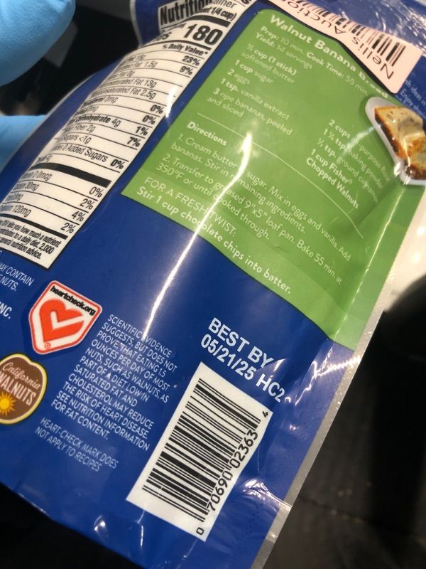 Photo 1 of *** FACTORY SEALED******NONREFUNABLE*** EXP: 2025/05/21***Fisher Chef's Naturals Chopped Walnuts 6 Ounces, 100% California Unsalted Walnuts for Baking & Cooking, Healthy Snacks for Adults, Resealable Bag, Vegan Protein, Keto Snack, Chopped Nuts, Topping