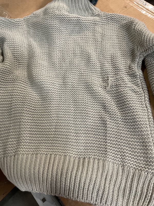 Photo 1 of (See images for damage) Imily Bela Girls Mock Neck Pullover Sweaters Casual Long Sleeve Knit Jumper Tops Grey