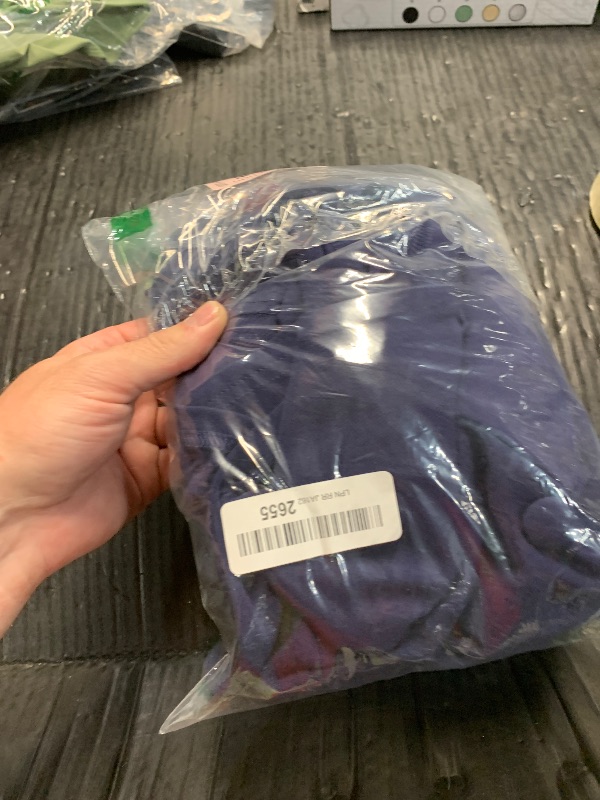 Photo 1 of (DARK NAVY) (SIMILAR) (XXL) (BAGGED) BMJL Women's Dressy Casual Blouses Business Casual Tops 2025 Summer Short Sleeve Work Shirt Smocked Back (XX-Large, Blue)