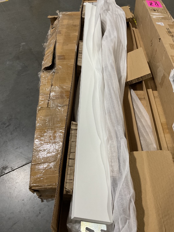 Photo 1 of (Used)((incomplete)(see images) White finish wood bed rails 