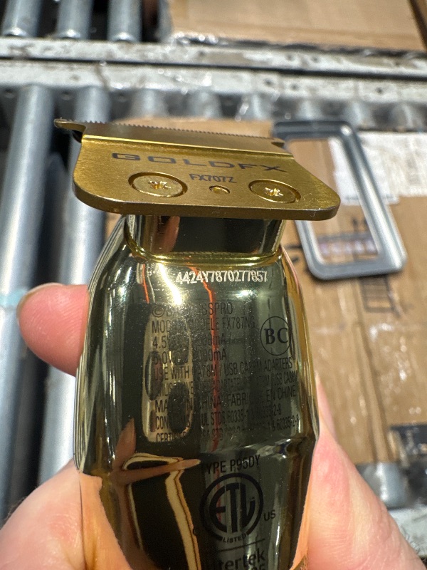 Photo 1 of (POWER TESTED) (MISSING ACCESSORIES) BaBylissPRO GOLDFX+ Professional Barber Cord/Cordless Hair Trimmers – Beard Trimmer for Men, Professional Stylist & Barber Clippers, USB-C Cordless Hair Clippers for Men