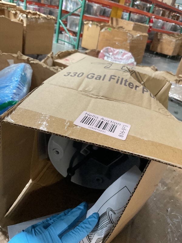 Photo 1 of Filter Pump for Above Ground Pools 330 GPH Pump Flow Rate Pool Filter for Inflatable Swimming Pool Pump Crystal Clear Filter Pump with 2 Filter Cartridges